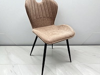 4x stoel microfiber beige