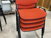 4x stoelen rood - afbeelding 1 van  3