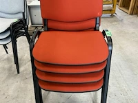 4x stoelen rood - afbeelding 2 van  3