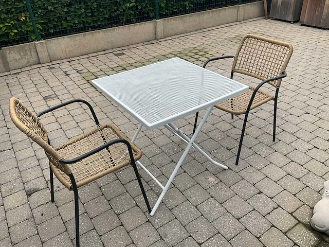 4x terrastafel+ 14 terrasstoelen - afbeelding 1 van  5