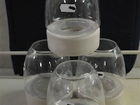 4x theelichthouders h=14cm ø6cm - afbeelding 1 van  4