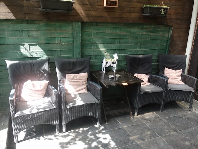 4x tuinstoel + tafel - afbeelding 1 van  5