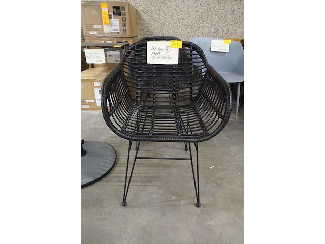 4x tuinstoel - afbeelding 1 van  3