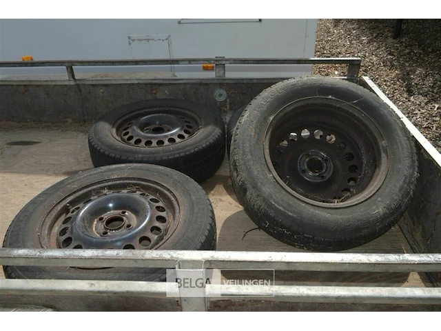 4x velgen met band - afbeelding 1 van  4