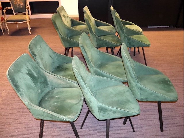 4x velour zetels - afbeelding 3 van  3