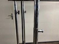 4x verrijdbaar metalen kledingrek diverse afmetingen - afbeelding 3 van  3