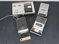 4x vintage cassettespelers - afbeelding 1 van  4