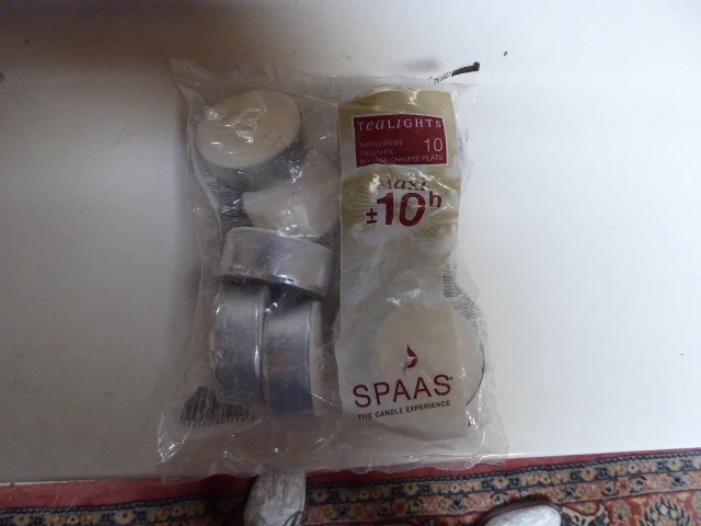 4x zak van 10 theelichtjes spaas - afbeelding 1 van  2