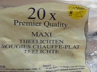 4x zak van 20 theelichtjes spaas - afbeelding 2 van  2