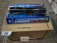 4x zaklamp carbon graphite