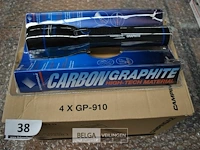 4x zaklamp carbon graphite - afbeelding 1 van  1