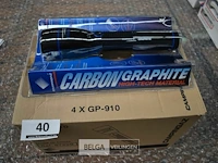 4x zaklamp carbon graphite - afbeelding 1 van  1