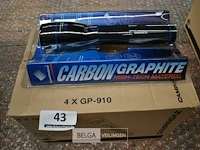 4x zaklamp carbon graphite