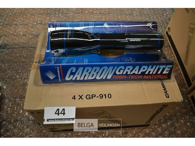 4x zaklamp carbon graphite - afbeelding 1 van  1