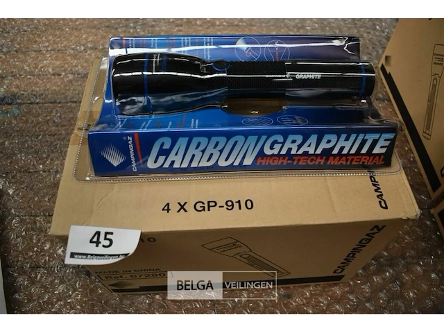 4x zaklamp carbon graphite - afbeelding 1 van  1