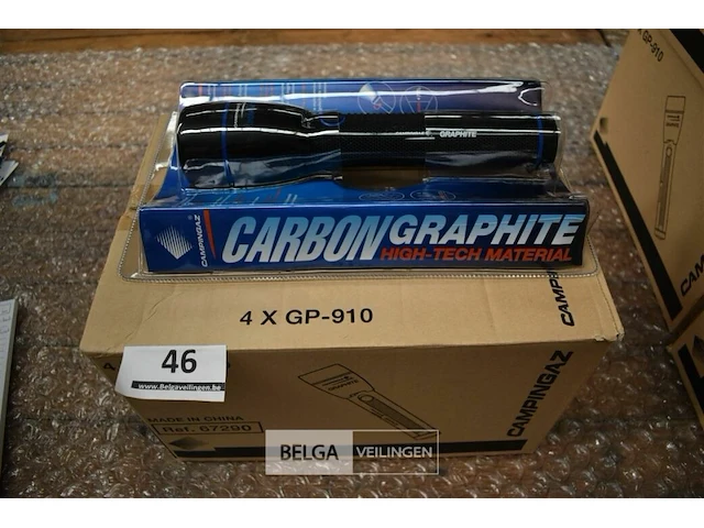 4x zaklamp carbon graphite - afbeelding 1 van  1