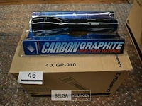 4x zaklamp carbon graphite - afbeelding 1 van  1