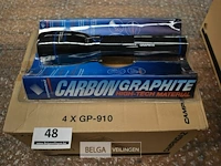 4x zaklamp carbon graphite - afbeelding 1 van  5