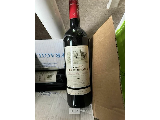 4x1 fles chateau les bertrands 2004 - afbeelding 1 van  4