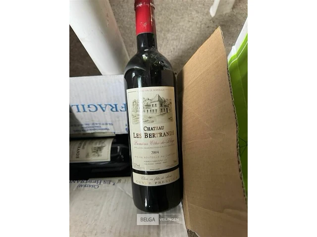 4x1 fles chateau les bertrands 2004 - afbeelding 2 van  4