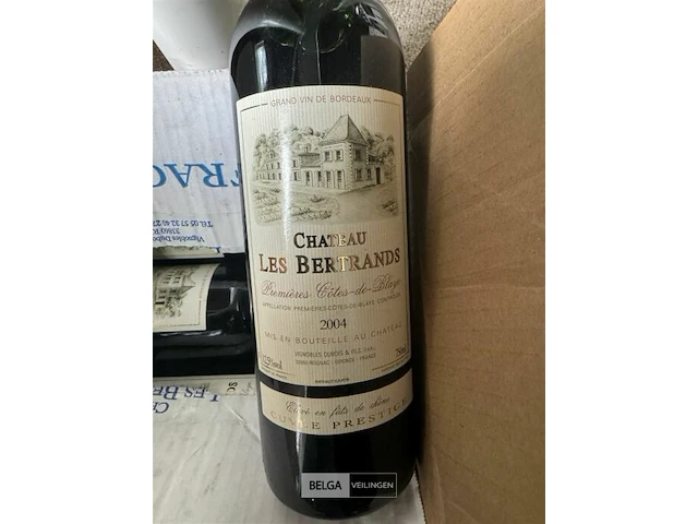 4x1 fles chateau les bertrands 2004 - afbeelding 3 van  4