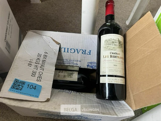 4x1 fles chateau les bertrands 2004 - afbeelding 4 van  4