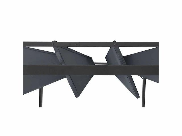 4x3 pergola met verstelbaar lamellendak en 4 grijze jaloezieën - afbeelding 21 van  24
