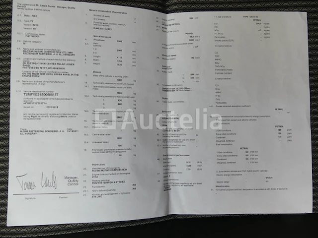 4x4 auto fiat sedici (2011-92.634 km-vin:tsmfyb21s00608157) - afbeelding 22 van  31
