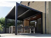 4x4m terrasoverkapping met lamellendak - afbeelding 4 van  10