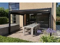 4x4m terrasoverkapping met lamellendak - afbeelding 5 van  10