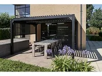 4x4m terrasoverkapping met lamellendak - afbeelding 6 van  10