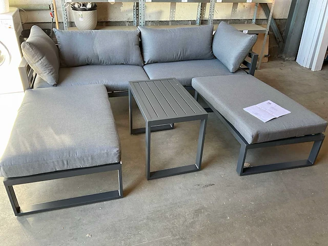 5- delige hoekbank loungeset 4 personen - afbeelding 1 van  8
