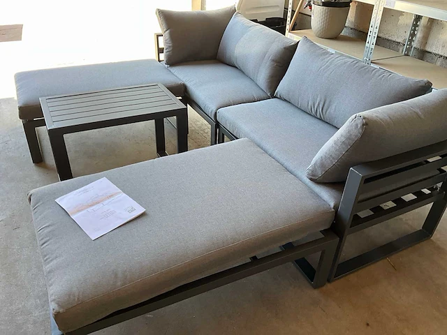 5- delige hoekbank loungeset 4 personen - afbeelding 3 van  8