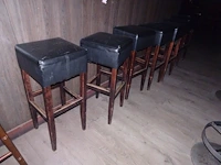 5 + 8x houten barstoel - afbeelding 2 van  3