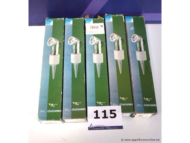 5 alu led grondprikspots lucide - afbeelding 1 van  2