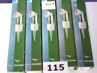 5 alu led grondprikspots lucide - afbeelding 1 van  2