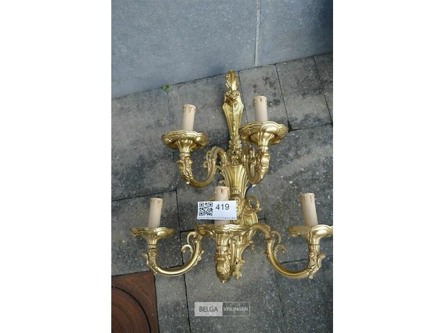 5-armige verkoperde luster - afbeelding 1 van  3