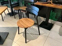 5 bistrotafels satelliet, compleet met 16 dito bijzetstoelen - afbeelding 3 van  6