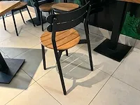 5 bistrotafels satelliet, compleet met 16 dito bijzetstoelen - afbeelding 4 van  6