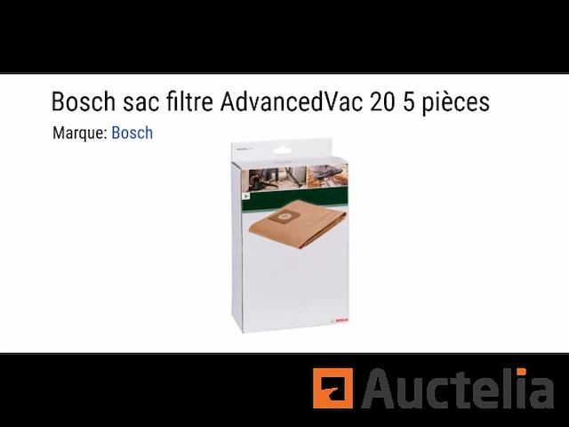 5 bosch advancedvac 20 filterzakken - afbeelding 1 van  1
