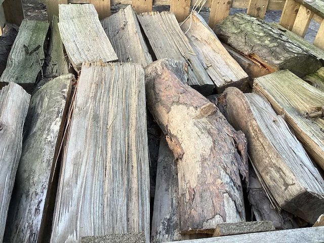 5 boxen gemengd, gekloven hout excl box - afbeelding 1 van  2