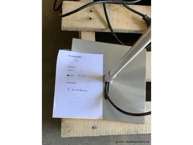 5 bureaulampen hoogte 72 cm - afbeelding 2 van  2