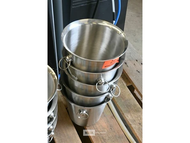 5 champagne emmers inox - afbeelding 2 van  3