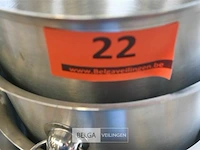 5 champagne emmers inox - afbeelding 3 van  3