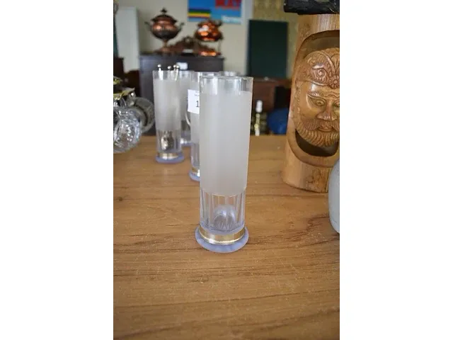 5 cocktailglazen met ijsemmer en lepels - afbeelding 4 van  6