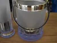 5 cocktailglazen met ijsemmer en lepels - afbeelding 5 van  6