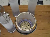 5 cocktailglazen met ijsemmer en lepels - afbeelding 6 van  6