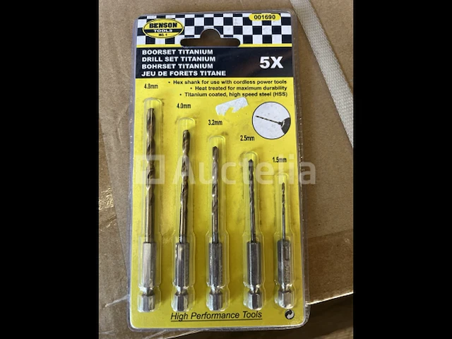 5 delige hss boren bit set - afbeelding 2 van  2