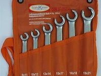 5 delige remleiding open ringsleutelset, 9-21mm - afbeelding 1 van  1