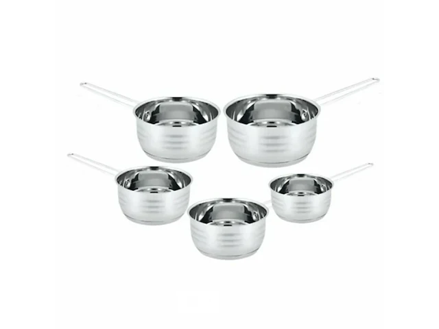 5 delige rvs steelpanset - afbeelding 1 van  4